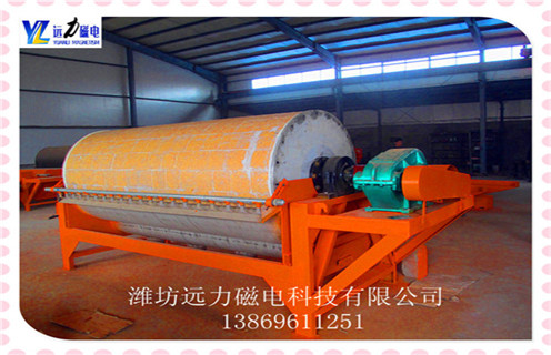 永磁筒式磁選機，福建永磁筒式磁選機優缺點_遠力福建永磁筒式磁選機優缺點的結構磁場分布圖